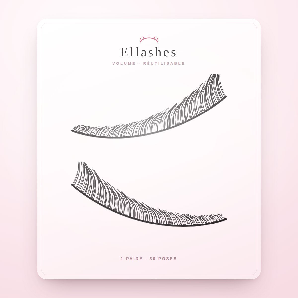 Coffret de cils Ellashes ouvert